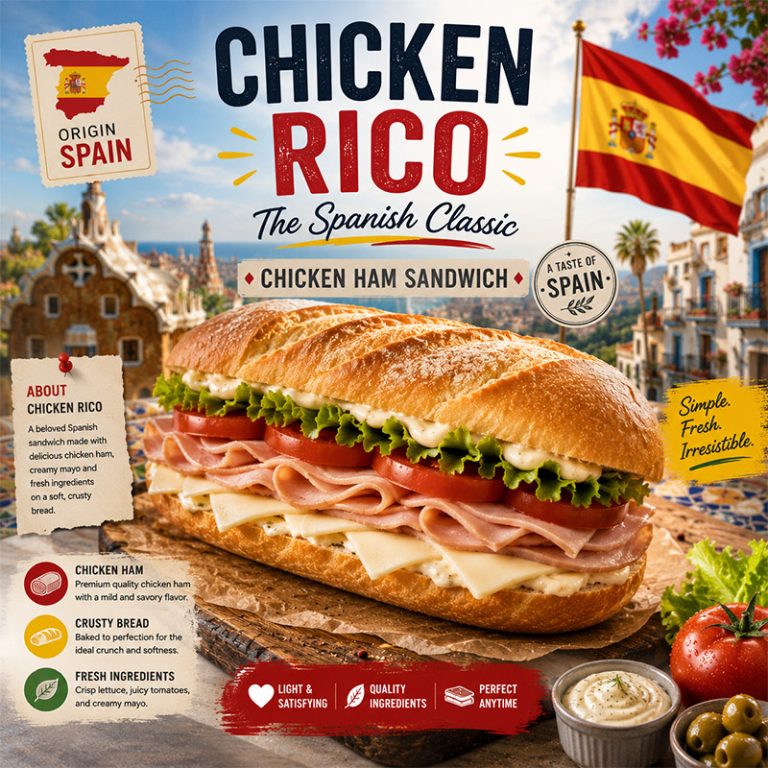 ساندویچ سرد چیکن ریکو در موبیدیک؛ ترکیب ژامبون مرغ دودی و سس هزار جزیره